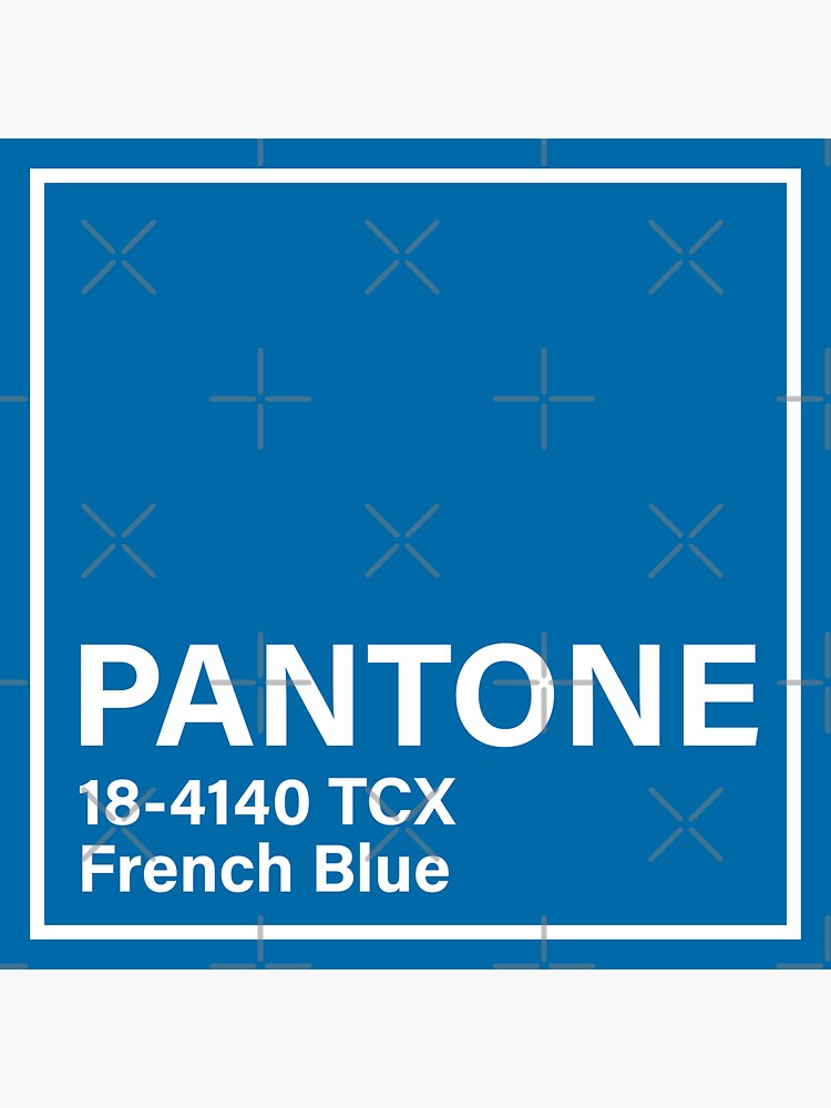 Pantone 18 4140 Tcx French Blue Sticker For Sale By Princessmi Com