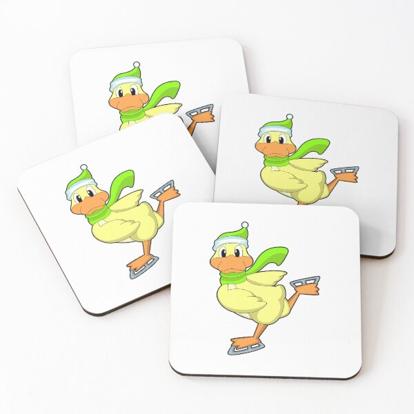 Item preview, Duck at Ice skating with Ice skates designed and sold by Snabdesign84.