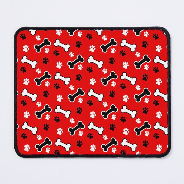 Item preview, Dog bone Paw print red designed and sold by DemonicGloom.