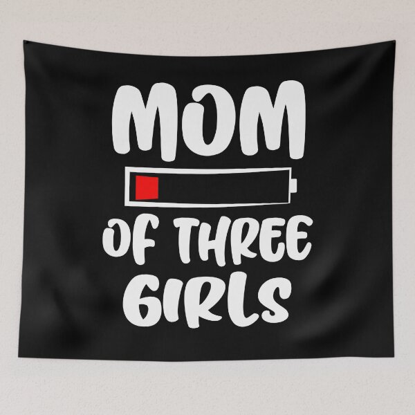 Item preview, Mom Of Three Girls Funny Graphic designed and sold by GO SHIRT-TEE.