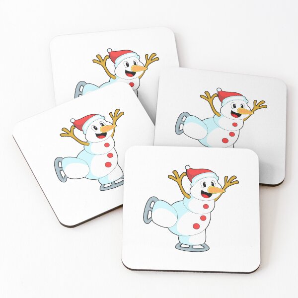 Item preview, Snowman at Ice skating with Ice skates designed and sold by Snabdesign84.
