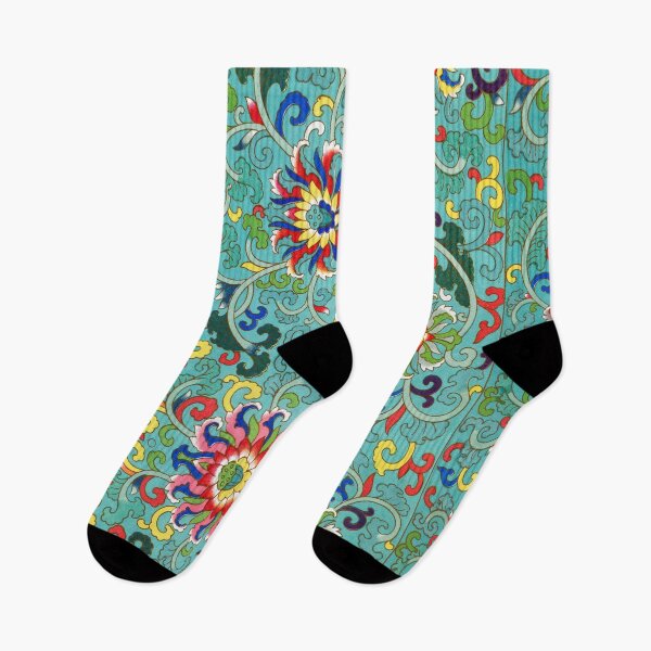 Item preview, Green, Red and Yellow Flower Pattern designed and sold by JustCoolShop.