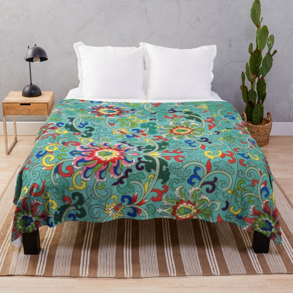 Item preview, Green, Red and Yellow Flower Pattern designed and sold by JustCoolShop.