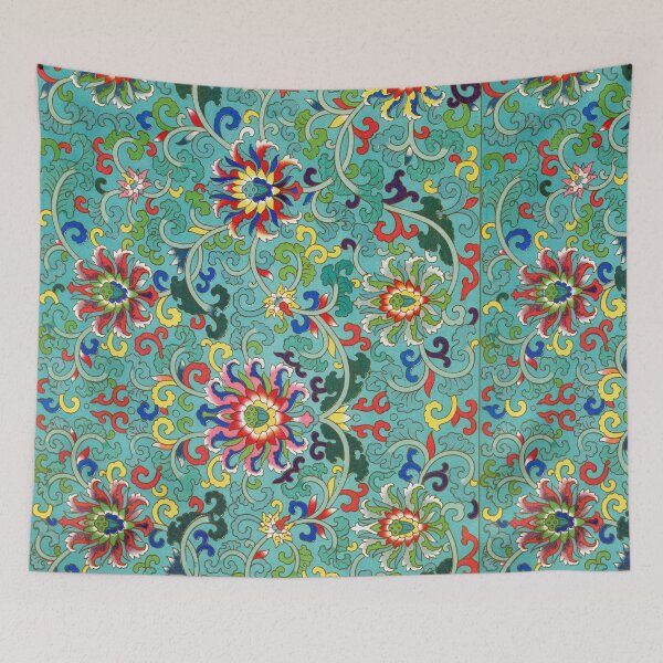 Item preview, Green, Red and Yellow Flower Pattern designed and sold by JustCoolShop.