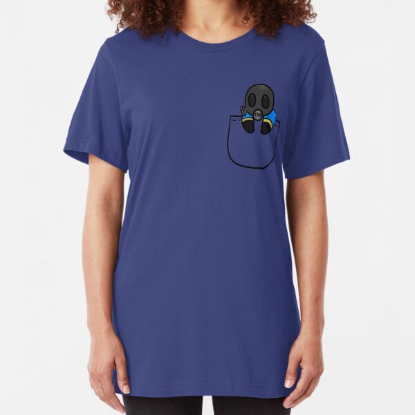 TeamFortress 2 Pocket Pyro (Blue) Slim Fit T-Shirt