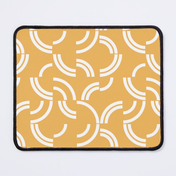 Item preview, White curves on yellow background designed and sold by BattaAnastasia.