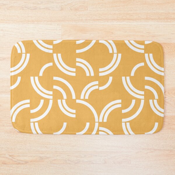 Item preview, White curves on yellow background designed and sold by BattaAnastasia.