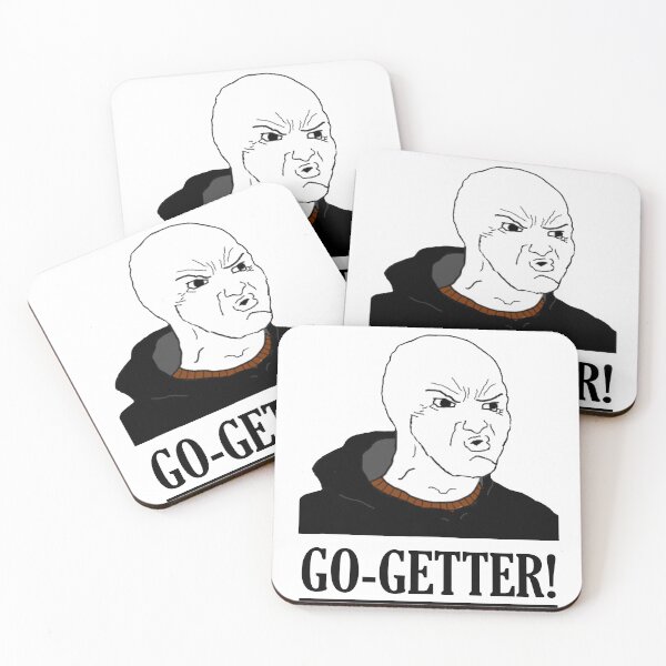 Item preview, ''GO-GETTER'' Wojak Meme designed and sold by MahTees.