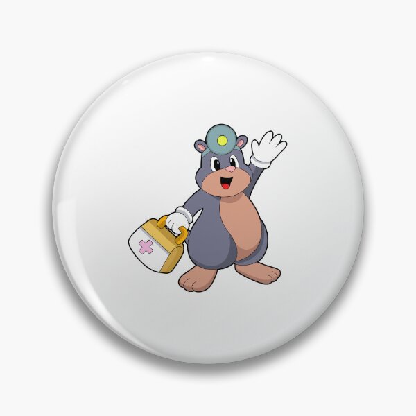 Item preview, Mole as Nurse with First aid kit designed and sold by Snabdesign84.