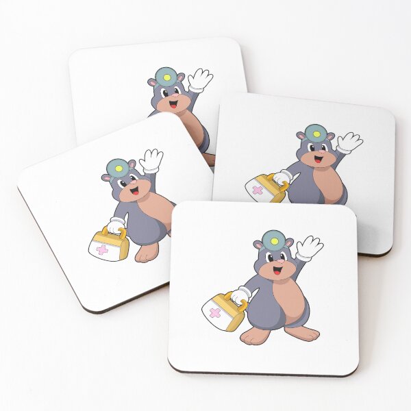 Item preview, Mole as Nurse with First aid kit designed and sold by Snabdesign84.