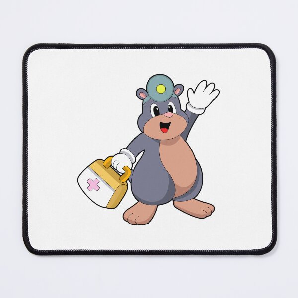 Item preview, Mole as Nurse with First aid kit designed and sold by Snabdesign84.