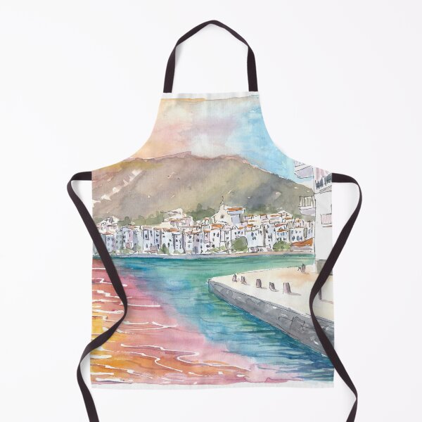 Item preview, Cadaques Catalonian Sunset with Bay on Costa Brava designed and sold by artshop77.