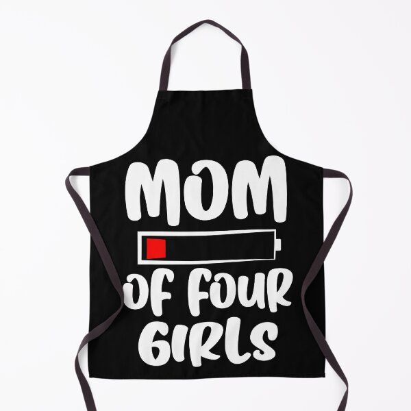 Item preview, Mom Of Four Girls Funny Graphic designed and sold by GO SHIRT-TEE.