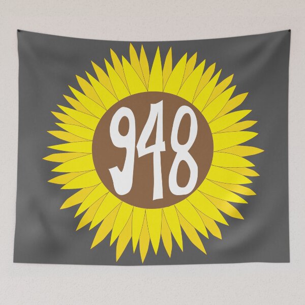 Item preview, Hand Drawn Virginia Sunflower 948 Area Code designed and sold by itsrturn.
