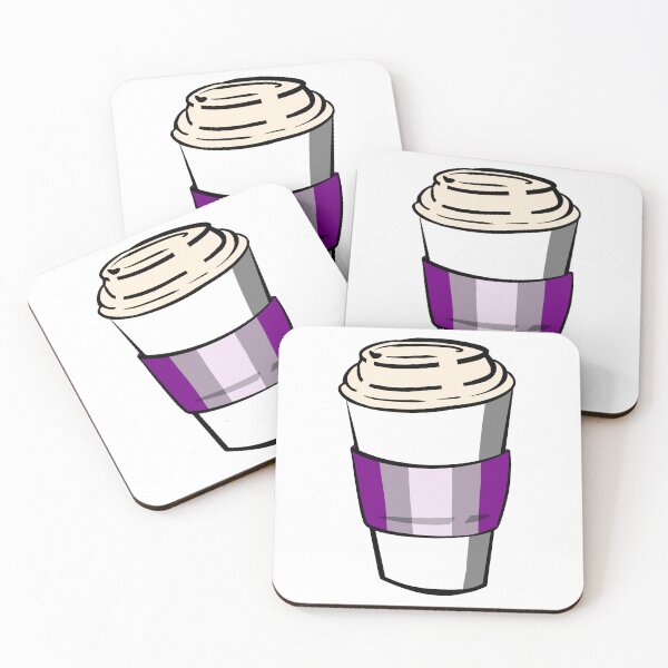 Item preview, Graysexual Pride Coffee Cup Doodle designed and sold by CJ Vanderbeek.