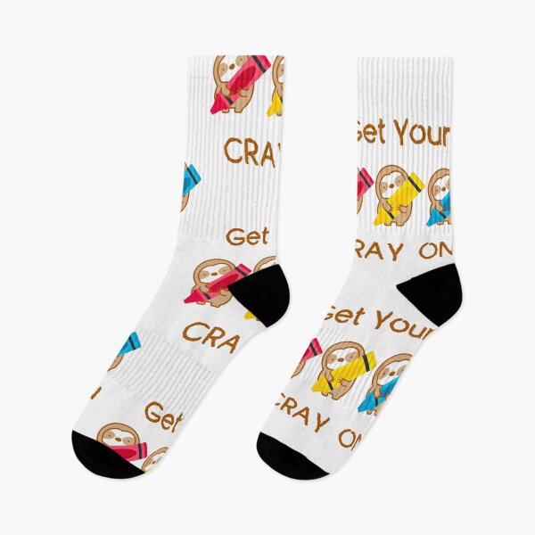 Item preview, Get Your Cray On Crayon Sloth  designed and sold by theslothinme.
