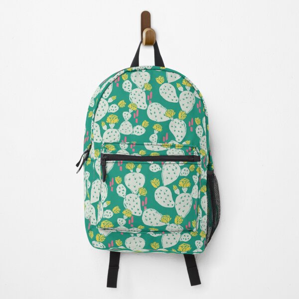 Item preview, Yellow Flowering Cactus on an Emerald Background designed and sold by Jacqueline Hurd.