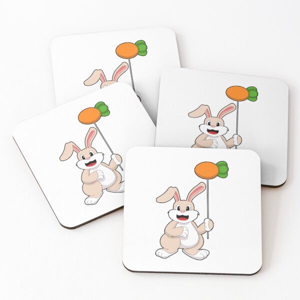 Item preview, Rabbit with Carrot as Balloon designed and sold by Snabdesign84.