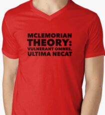 Mclemorian Theory- Vulnerant Omnes Men's V-Neck T-Shirt