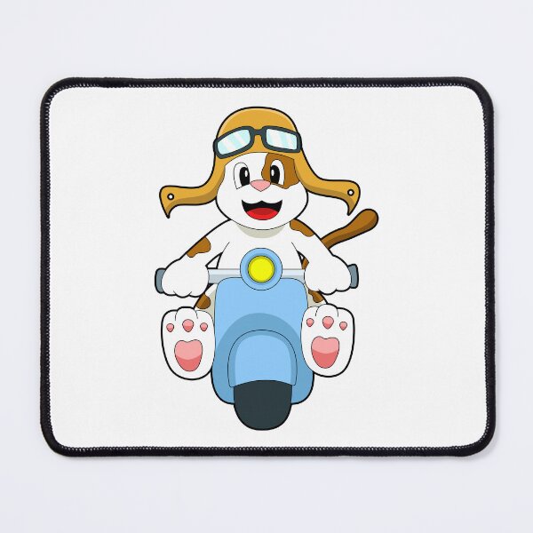 Item preview, Dog as Biker with Scooter designed and sold by Snabdesign84.