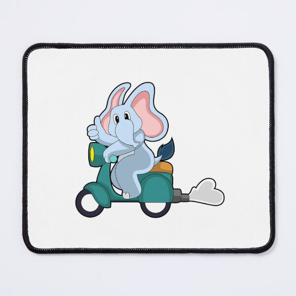 Item preview, Elephant as Biker with Scooter designed and sold by Snabdesign84.