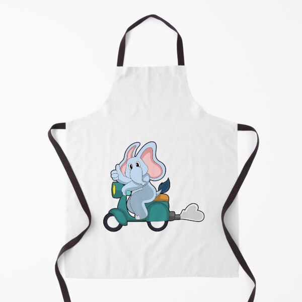 Item preview, Elephant as Biker with Scooter designed and sold by Snabdesign84.
