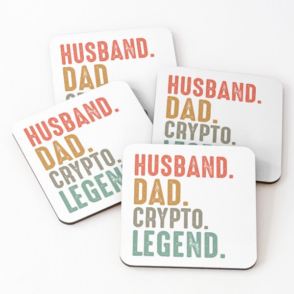 Item preview, HUSBAND , DAD , CRYPTO , LEGEND  designed and sold by MONDART.