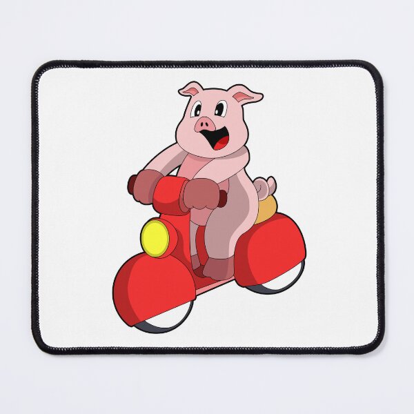 Item preview, Pig as Biker with Scooter designed and sold by Snabdesign84.