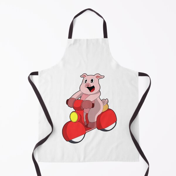 Item preview, Pig as Biker with Scooter designed and sold by Snabdesign84.