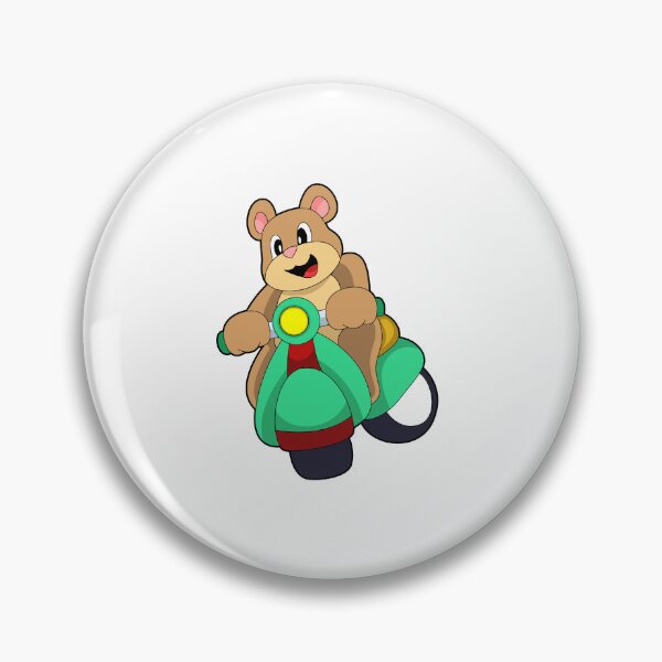 Item preview, Bear as Biker with Scooter designed and sold by Snabdesign84.