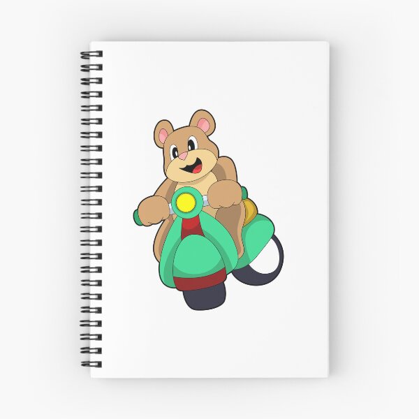 Item preview, Bear as Biker with Scooter designed and sold by Snabdesign84.