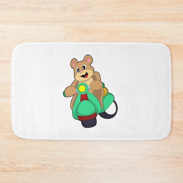Item preview, Bear as Biker with Scooter designed and sold by Snabdesign84.