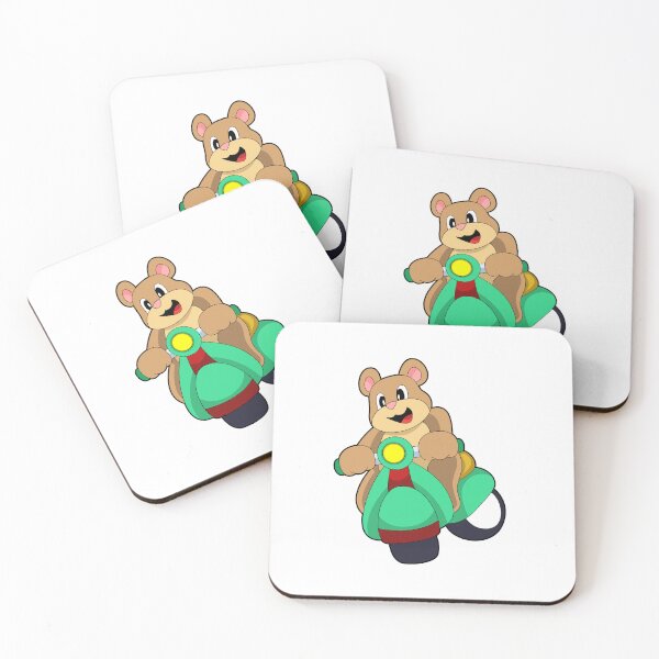 Item preview, Bear as Biker with Scooter designed and sold by Snabdesign84.