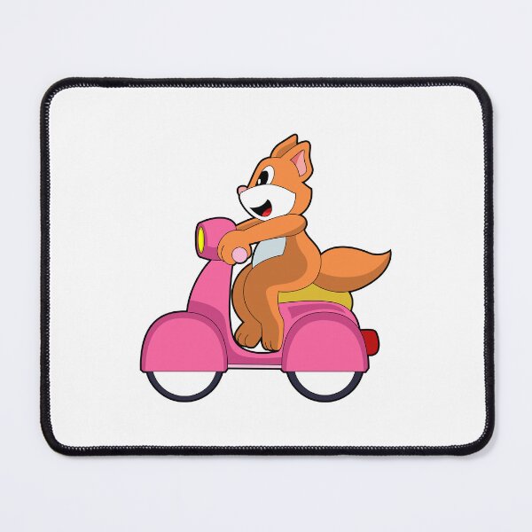 Item preview, Cat as Biker with Scooter designed and sold by Snabdesign84.