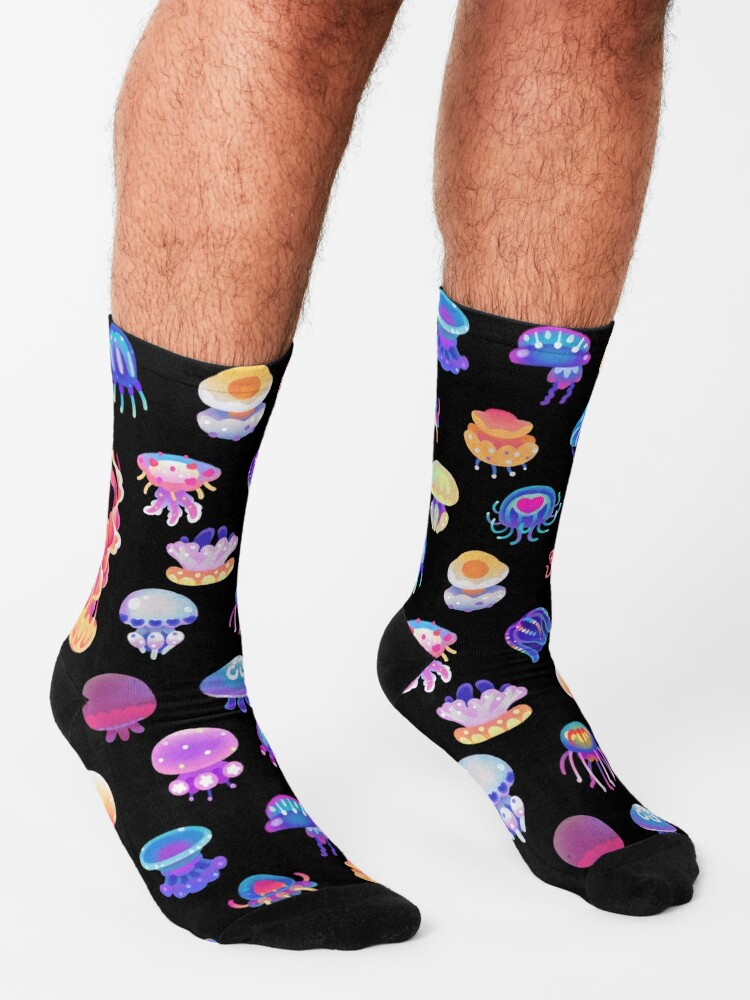 Alternate view of Jellyfish Day Socks