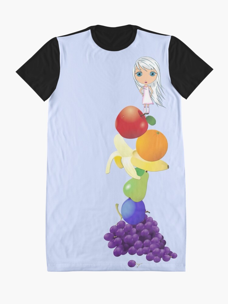 Alternate view of The Yummiest of Rainbows Graphic T-Shirt Dress