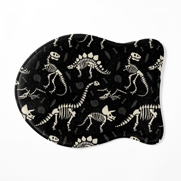 Dinosaur Fossils in Black Cat Mat