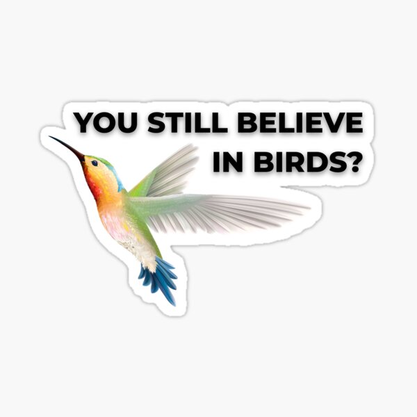 Item preview, You Still Believe in Birds? designed and sold by AntiPolitical.