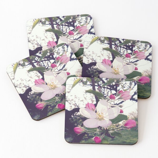 Item preview, White And Pink Flowering Spring Tree designed and sold by The Glasses Girl.