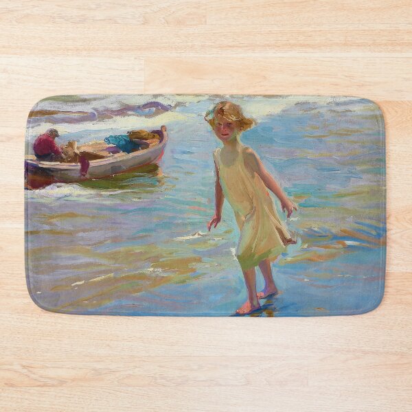 Item preview, Niña en la playa, Valencia by Joaquin Sorolla (1910) designed and sold by allhistory.