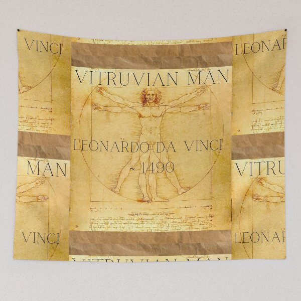 Item preview, Vitruvian Man Drawing by Leonardo Da Vinci Design designed and sold by EarthArtDesigns.