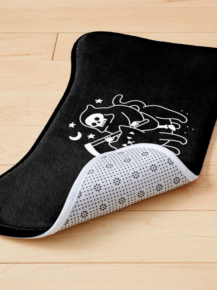 Alternate view of Death Rides A Black Cat Pet Mat
