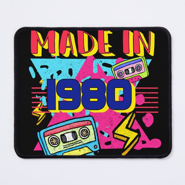 Item preview, Made In 1980 Rad 1980s Vintage 80's Costume Party neon party 1980 42Th Birthday 42 Year Old Men Women Essential Classic designed and sold by mohmmed22.