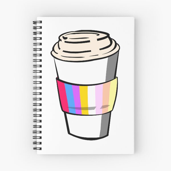 Item preview, Pangender Pride Coffee Cup Doodle designed and sold by CJ Vanderbeek.