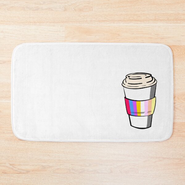 Item preview, Pangender Pride Coffee Cup Doodle designed and sold by CJ Vanderbeek.