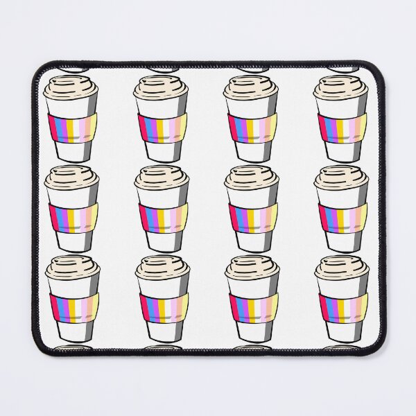 Item preview, Pangender Pride Coffee Cup Doodle designed and sold by CJ Vanderbeek.