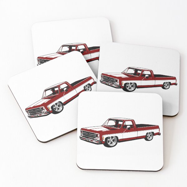 Item preview, Deep Red 70s Lowered C Truck designed and sold by CoolRide.