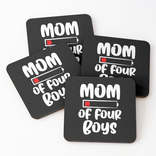 Item preview, Mom Of Four Boys Funny Graphic designed and sold by GO SHIRT-TEE.