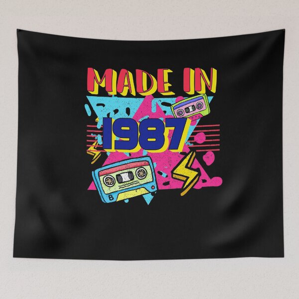 Item preview, Made In 1987 Rad 1980s Vintage 80's Costume Party neon party 1987 35Th Birthday 35 Year Old Men Women Essential Classic designed and sold by mohmmed22.