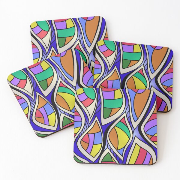 Item preview, Bright abstract stained glass  designed and sold by ReflectedCrafts.